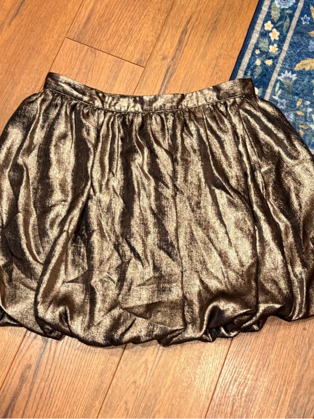 Madewell Metallic Gold Bubble Skirt - sz6